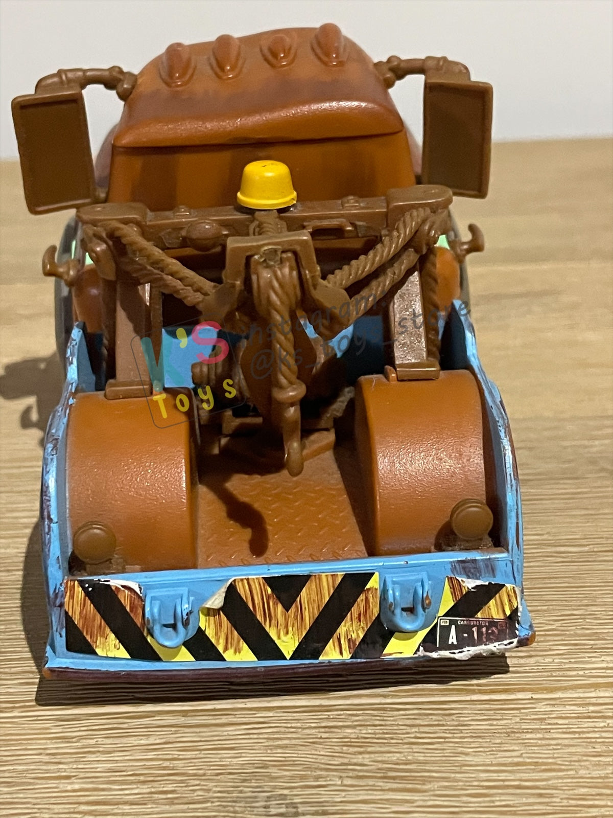 PRE-OWNED / LOOSE DISNEY PIXAR CARS BY MATTEL - "SUPERCHARGED RIP STICK RACERS MATER" SUPERCHARGED SERIES - MISSING STICK - PLAYED IN GOOD CONDITION - READ DESCRIPTION!!!!!!!!!!