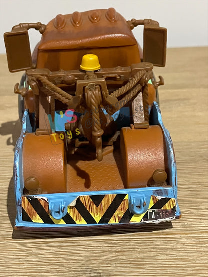 PRE-OWNED / LOOSE DISNEY PIXAR CARS BY MATTEL - "SUPERCHARGED RIP STICK RACERS MATER" SUPERCHARGED SERIES - MISSING STICK - PLAYED IN GOOD CONDITION - READ DESCRIPTION!!!!!!!!!!