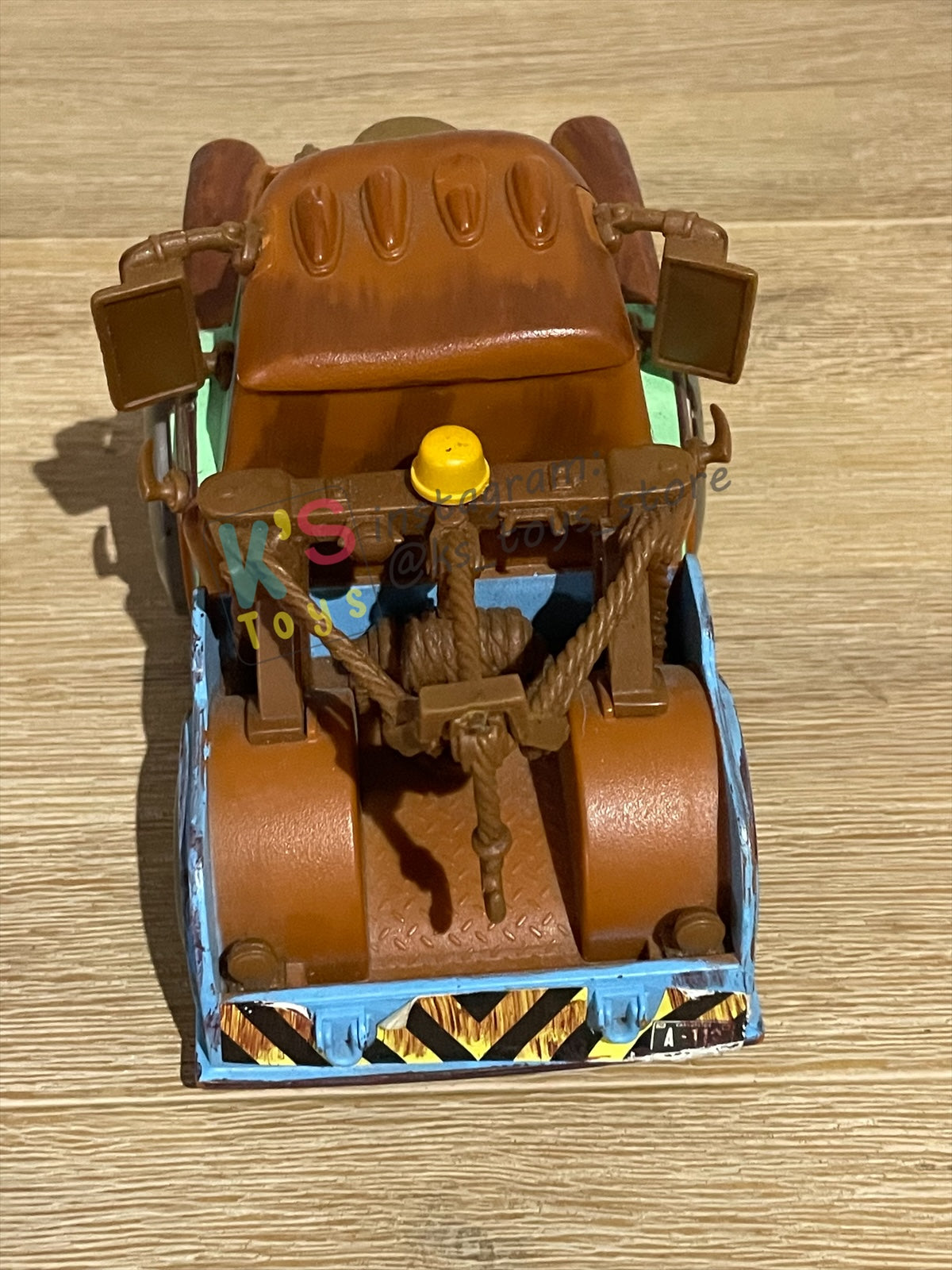 PRE-OWNED / LOOSE DISNEY PIXAR CARS BY MATTEL - "SUPERCHARGED RIP STICK RACERS MATER" SUPERCHARGED SERIES - MISSING STICK - PLAYED IN GOOD CONDITION - READ DESCRIPTION!!!!!!!!!!