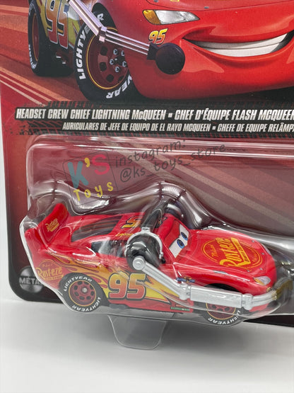 Disney Pixar Cars 1:55 by Mattel 2-Pack, HEADSET CREW CHIEF LIGHTNING MCQUEEN AND RUSTEZE CRUZ RAMIREZ - 2026 NEW RELEASE - BNIP