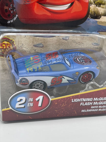 COLOR CHANGERS Disney Pixar Cars by MATTEL, RALLY RACE LIGHTNING MCQUEEN (BLUE / RED) - 2026 NEW RELEASE - BNIP