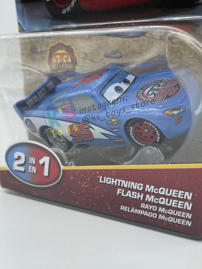 COLOR CHANGERS Disney Pixar Cars by MATTEL, RALLY RACE LIGHTNING MCQUEEN (BLUE / RED) - 2026 NEW RELEASE - BNIP