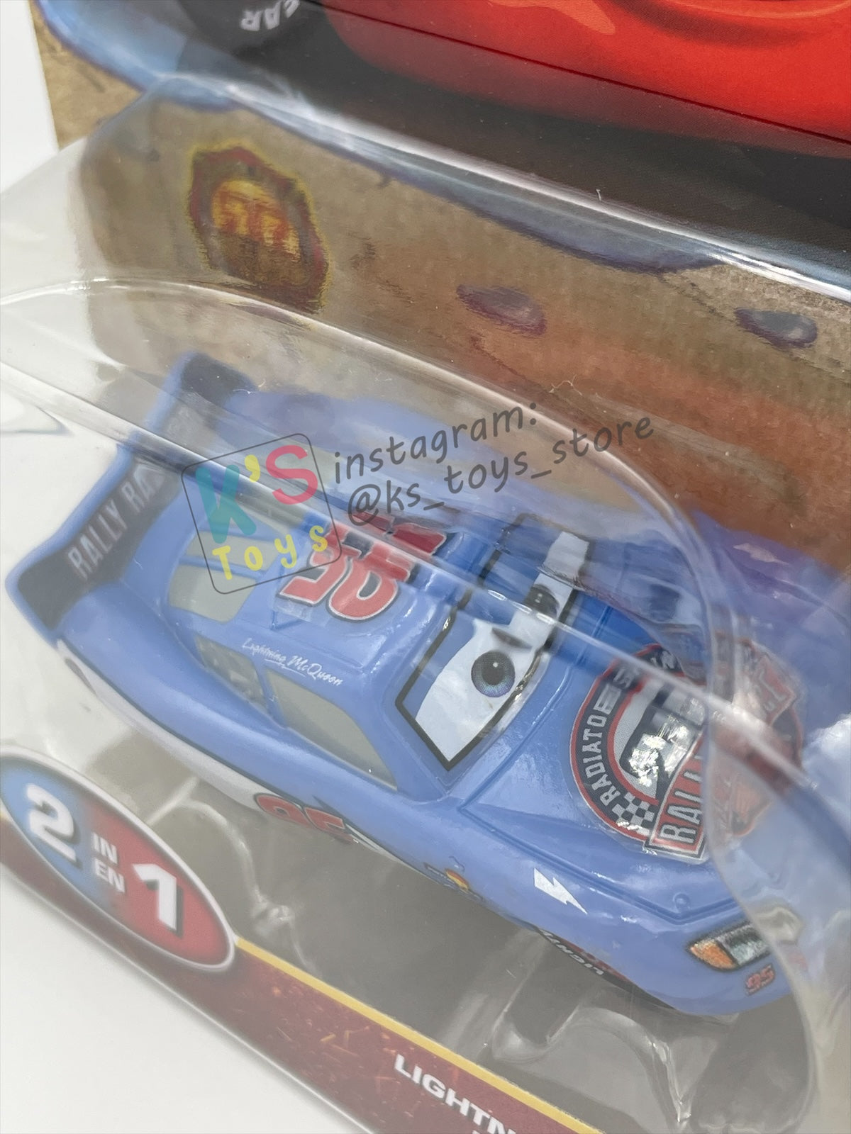 COLOR CHANGERS Disney Pixar Cars by MATTEL, RALLY RACE LIGHTNING MCQUEEN (BLUE / RED) - 2026 NEW RELEASE - BNIP