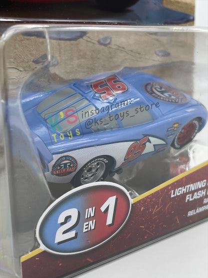 COLOR CHANGERS Disney Pixar Cars by MATTEL, RALLY RACE LIGHTNING MCQUEEN (BLUE / RED) - 2026 NEW RELEASE - BNIP