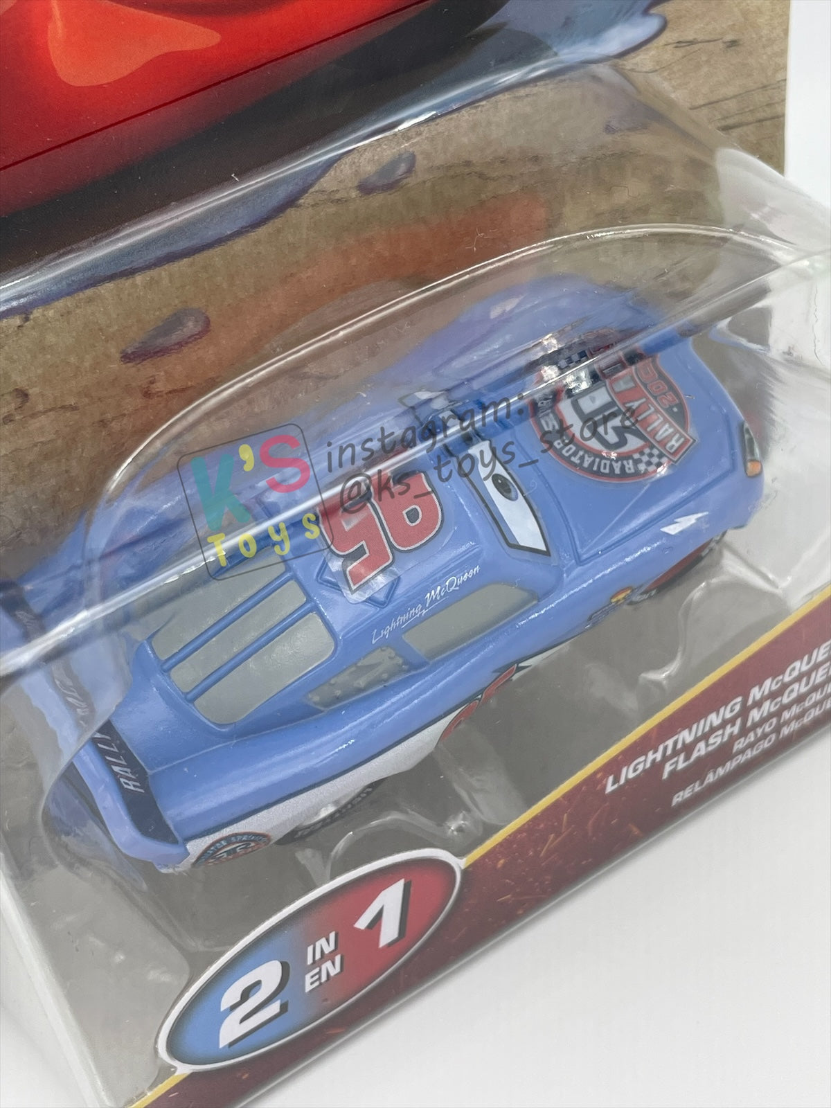 COLOR CHANGERS Disney Pixar Cars by MATTEL, RALLY RACE LIGHTNING MCQUEEN (BLUE / RED) - 2026 NEW RELEASE - BNIP
