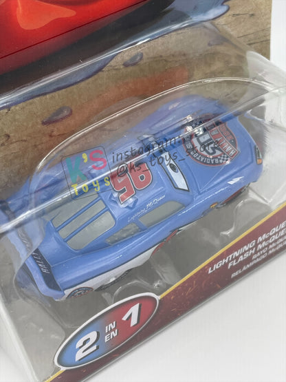 COLOR CHANGERS Disney Pixar Cars by MATTEL, RALLY RACE LIGHTNING MCQUEEN (BLUE / RED) - 2026 NEW RELEASE - BNIP