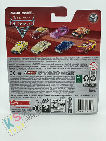 DISNEY PIXAR CARS BY MATTEL - "RICH MIXON" CARS 3 - 2023 RE-RELEASED - BNIP