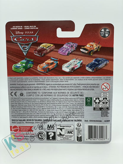 DISNEY PIXAR CARS BY MATTEL - "RANDY LAWSON" CARS 3 SERIES - 2023 RE-RELEASED - BNIP