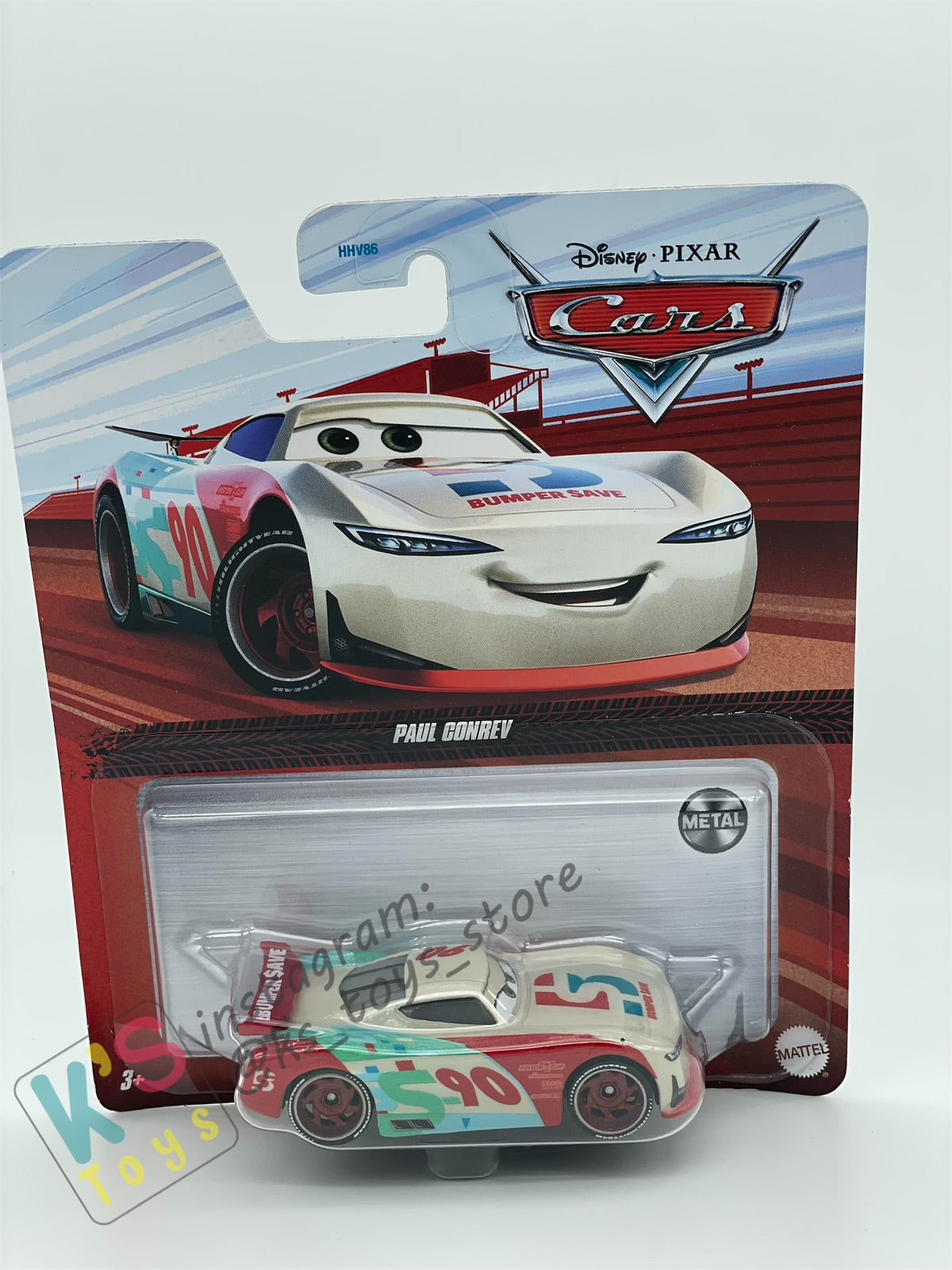 DISNEY PIXAR CARS BY MATTEL - "PAUL CONREV" NEXT-GEN RACERS CARS 3 - 2023 RE-RELEASE- BNIP
