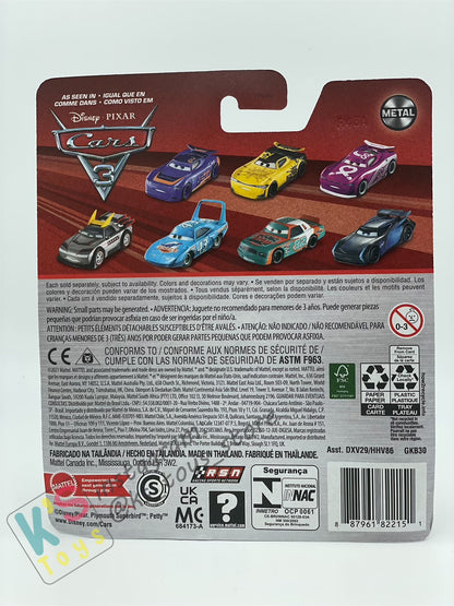 DISNEY PIXAR CARS BY MATTEL - "PAUL CONREV" NEXT-GEN RACERS CARS 3 - 2023 RE-RELEASE- BNIP