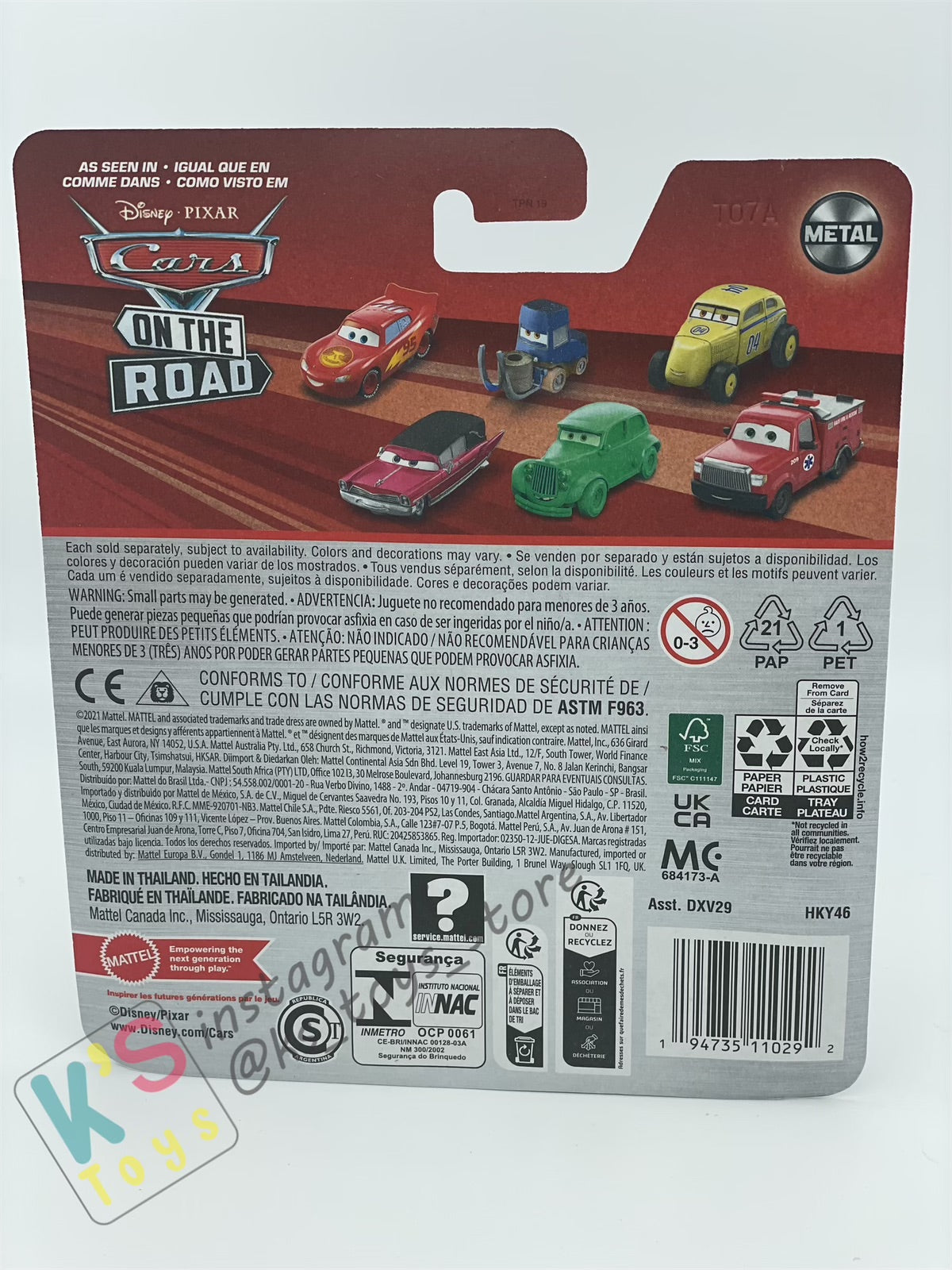 DISNEY PIXAR CARS BY MATTEL - "MATO" 2024 RE-RELEASED - BNIP