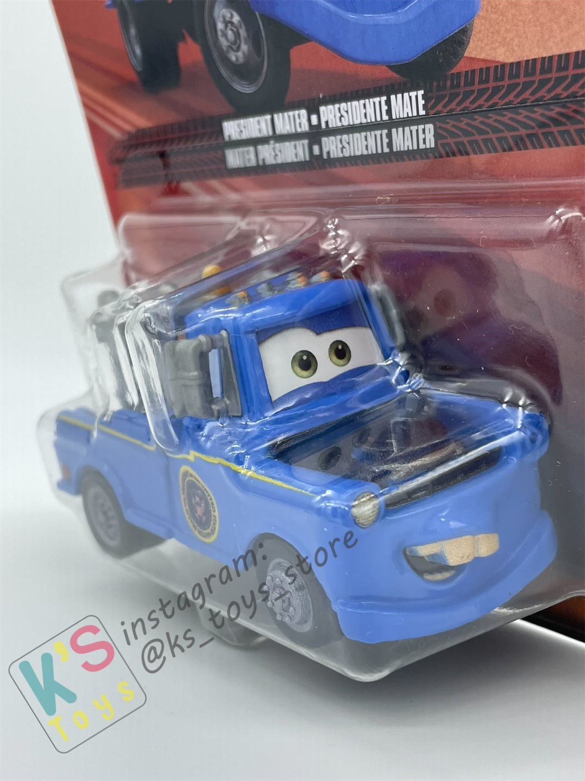 DISNEY PIXAR CARS BY MATTEL - "PRESIDENT MATER" 2024 NEW RELEASE - BNIP