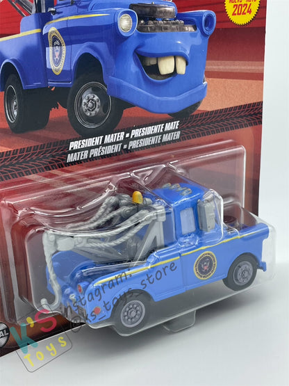 DISNEY PIXAR CARS BY MATTEL - "PRESIDENT MATER" 2024 NEW RELEASE - BNIP