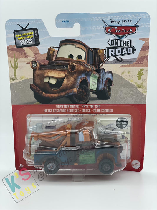 DISNEY PIXAR CARS BY MATTEL - "MATER" CARS ON THE ROAD 2023 NEW VARIANTS - BNIP