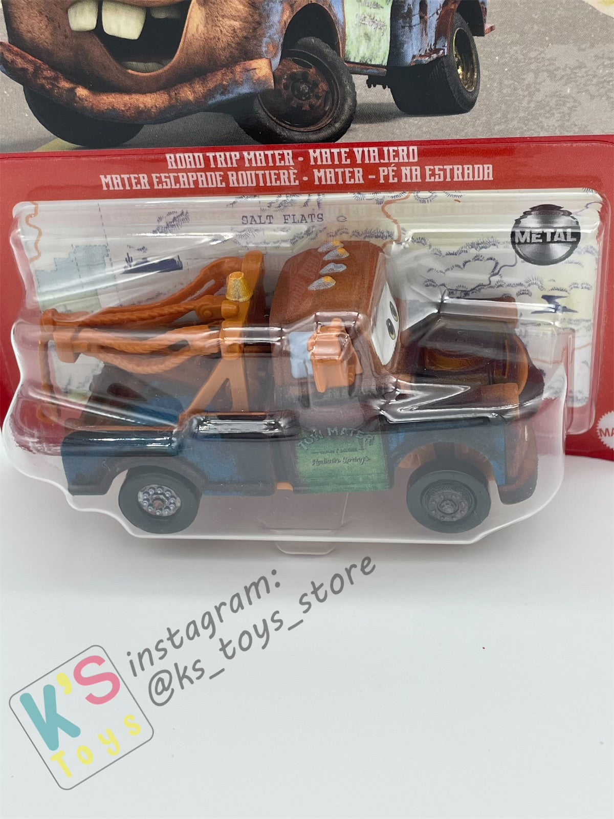 DISNEY PIXAR CARS BY MATTEL - "MATER" CARS ON THE ROAD 2023 NEW VARIANTS - BNIP