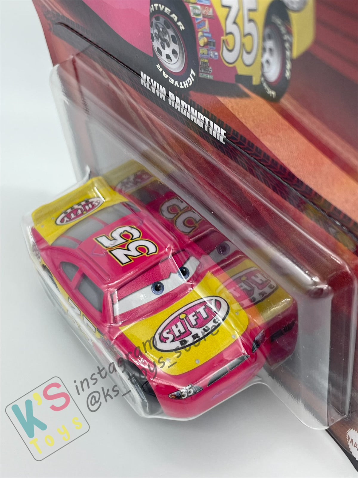 Disney Pixar Cars by MATTEL, KEVIN RACINGTIRE - 2024 RE-RELEASED - BNIP