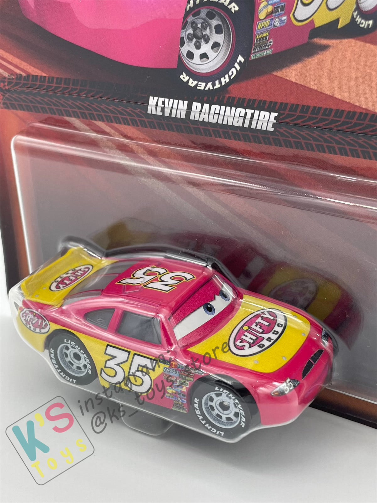 Disney Pixar Cars by MATTEL, KEVIN RACINGTIRE - 2024 RE-RELEASED - BNIP