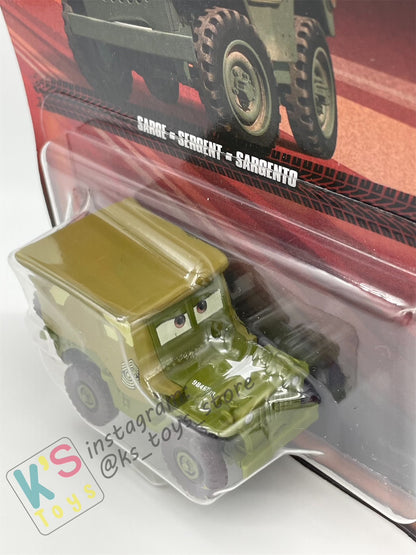 DISNEY PIXAR CARS BY MATTEL - "SARGE" CARS 1 - 2023 RE-RELEASED - BNIP