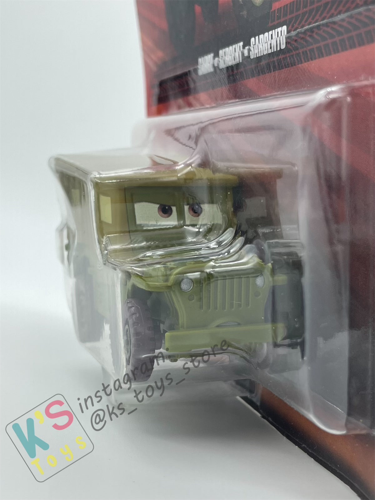DISNEY PIXAR CARS BY MATTEL - "SARGE" CARS 1 - 2023 RE-RELEASED - BNIP