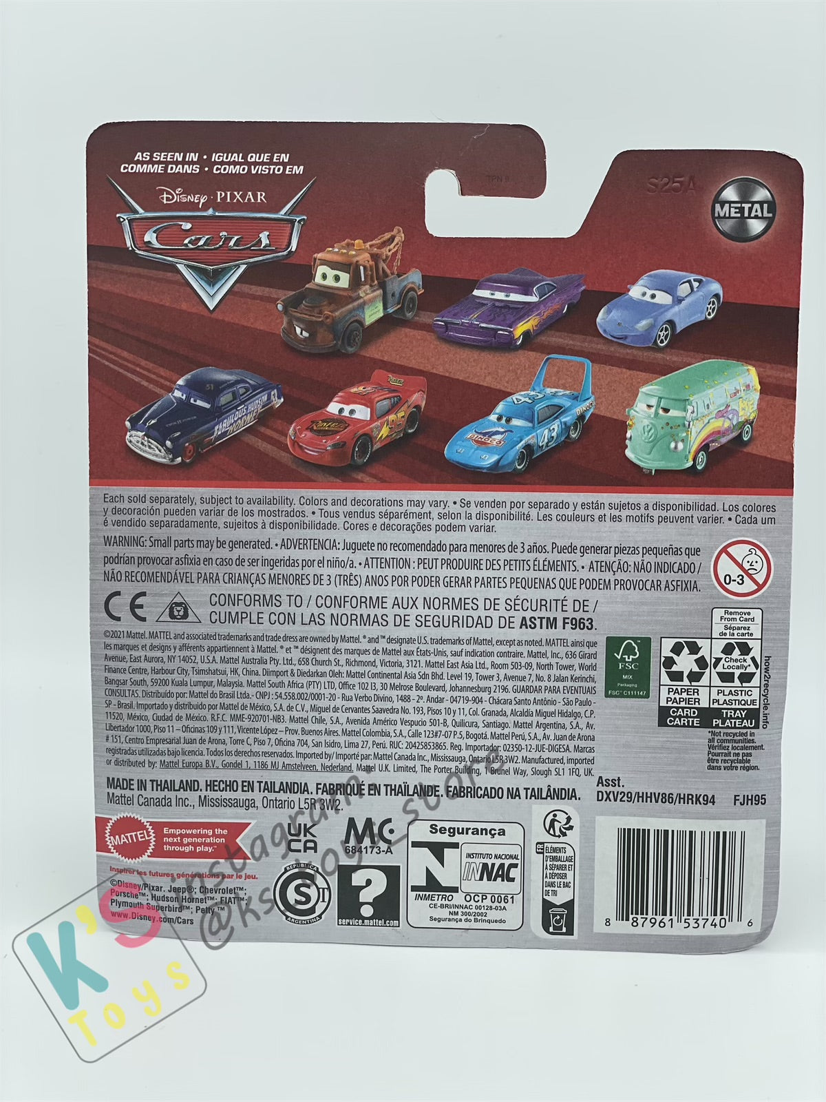 DISNEY PIXAR CARS BY MATTEL - "SARGE" CARS 1 - 2023 RE-RELEASED - BNIP