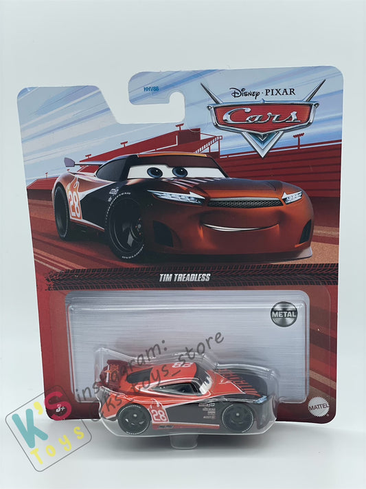 DISNEY PIXAR CARS BY MATTEL - "TIM TREADLESS"  Cars 3 - 2023  RE-RELEASED - BNIP