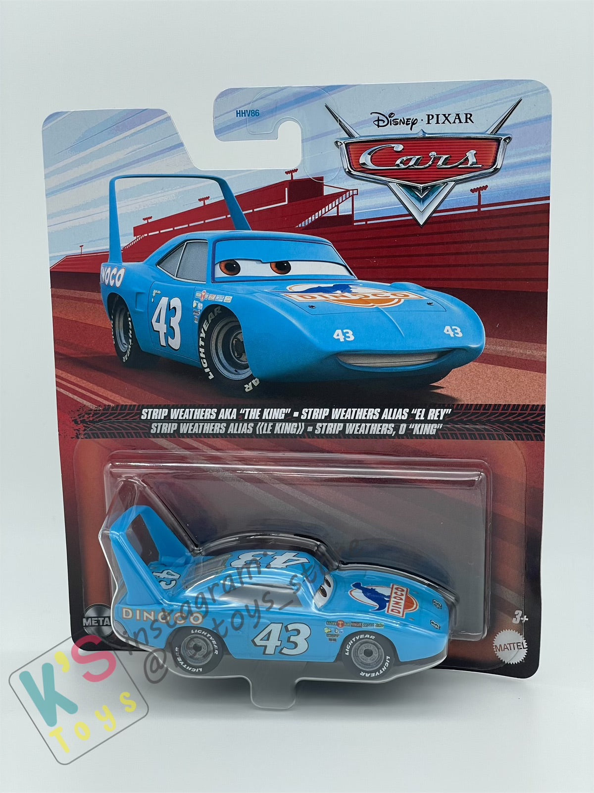 DISNEY PIXAR CARS BY MATTEL - "STRIP WEATHERS AKA THE KING" CARS - 2024 RE-RELEASED - BNIP