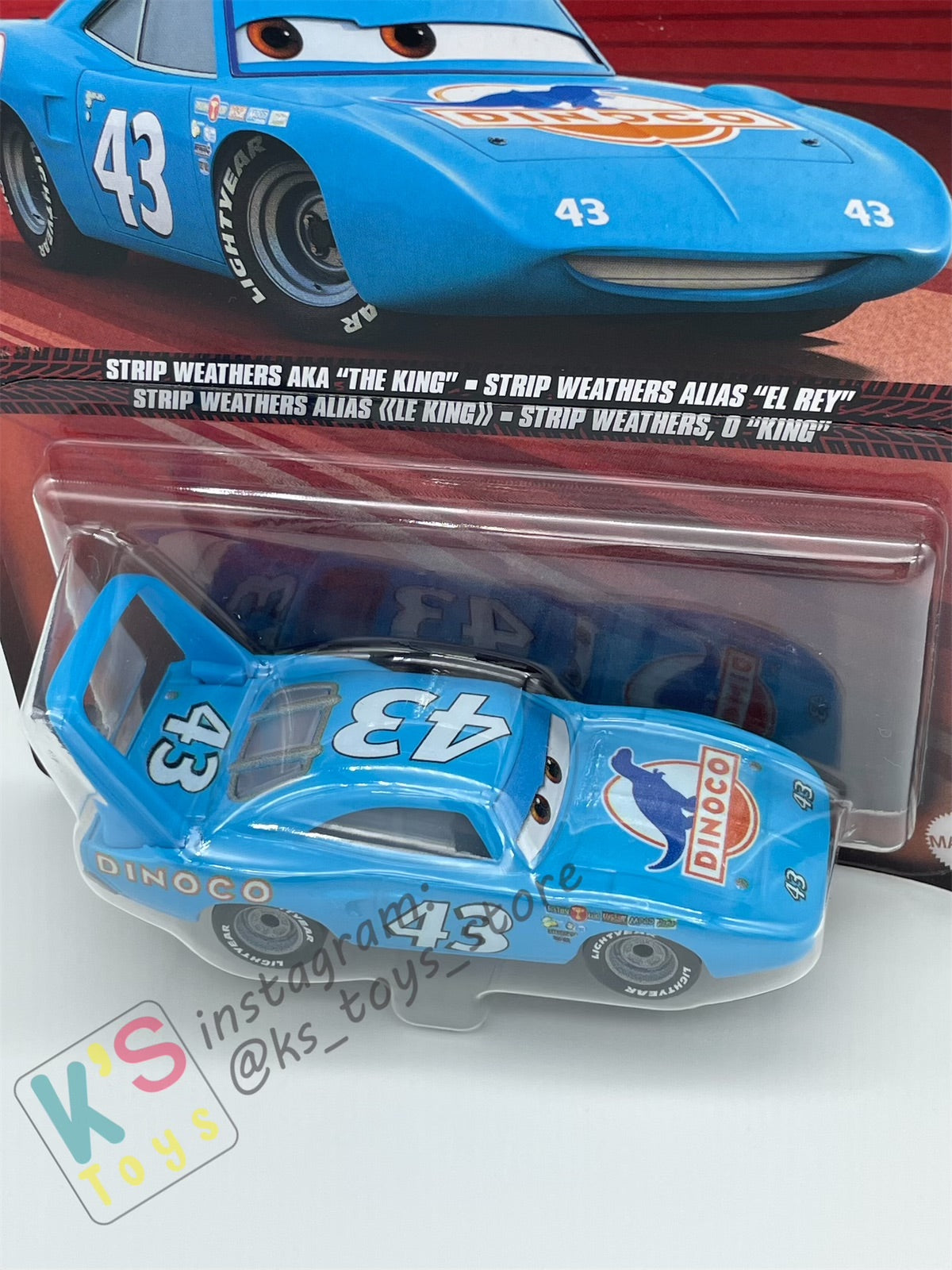 DISNEY PIXAR CARS BY MATTEL - "STRIP WEATHERS AKA THE KING" CARS - 2024 RE-RELEASED - BNIP