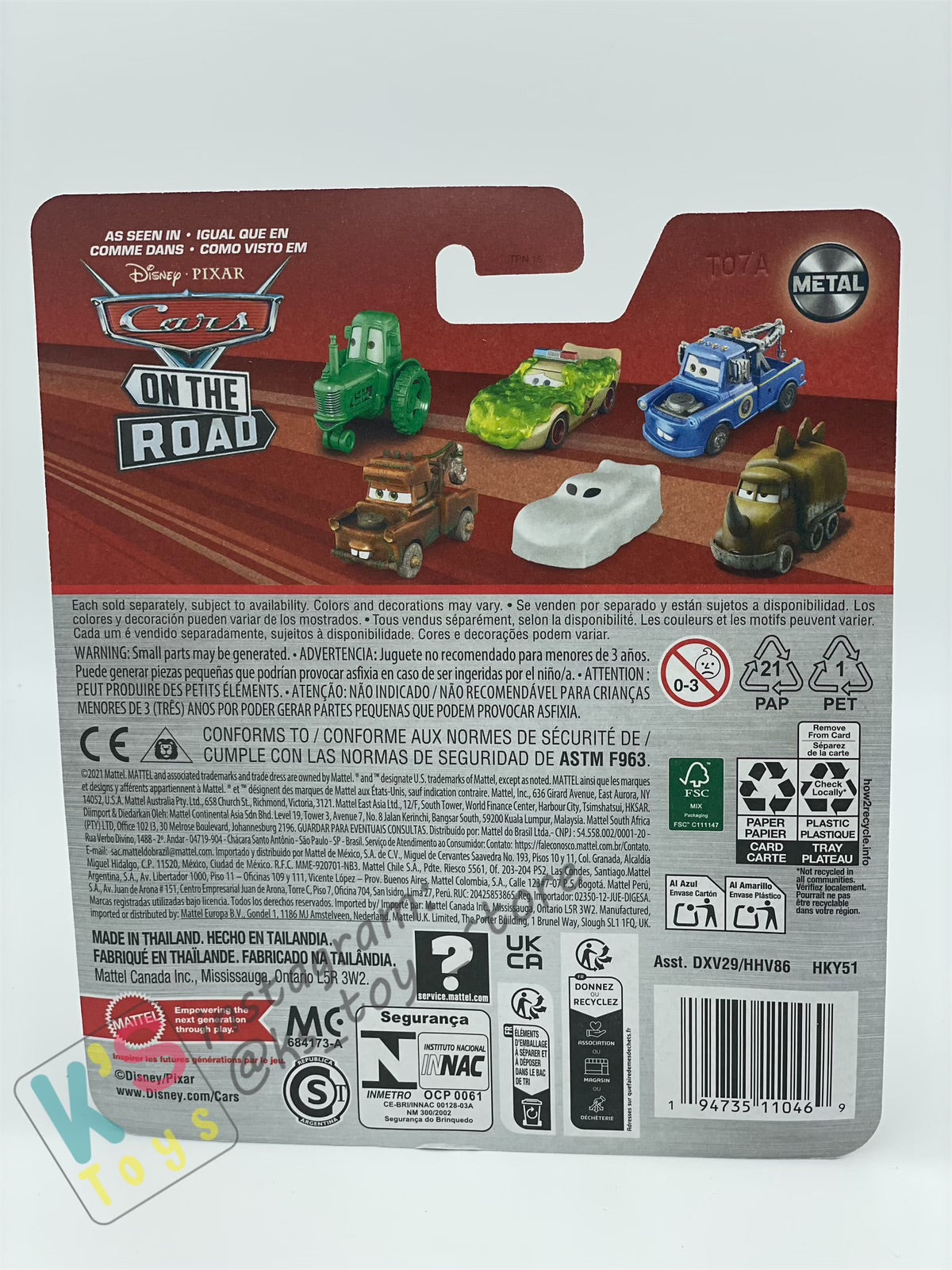 DISNEY PIXAR CARS BY MATTEL - "MATEO" CARS ON THE ROAD 2024 RE-RELEASED - BNIP