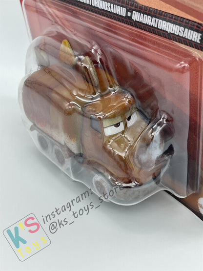 DISNEY PIXAR CARS BY MATTEL - "QUADRATORQUOSAUR" CARS ON THE ROAD - 2024 RE-RELEASED - BNIP