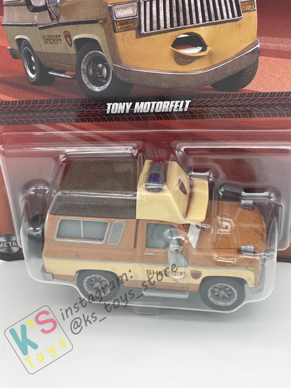 DISNEY PIXAR CARS BY MATTEL 1:55, TONY MOTORFELT, - NEW RELEASE CASE G 2024 - BNIP