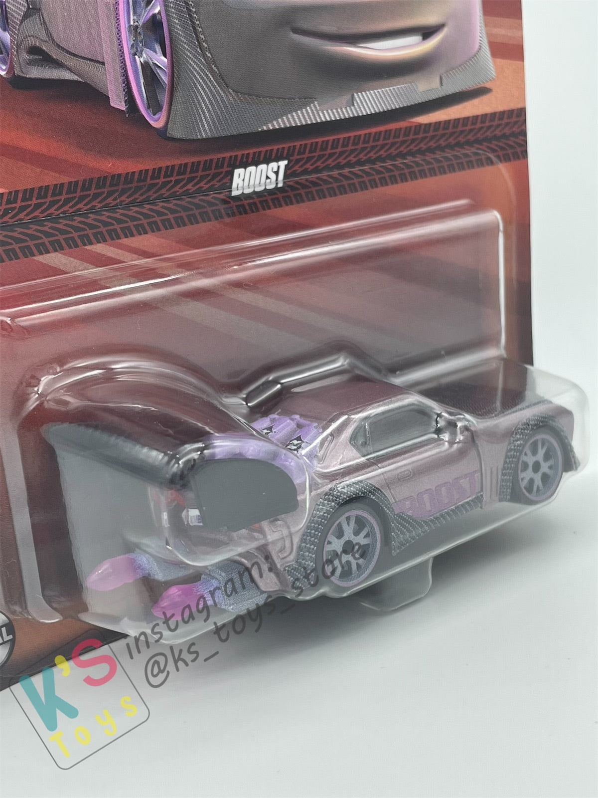 Disney Pixar Cars by MATTEL, BOOST WITH FLAMES - CASE G 2024 - BNIP