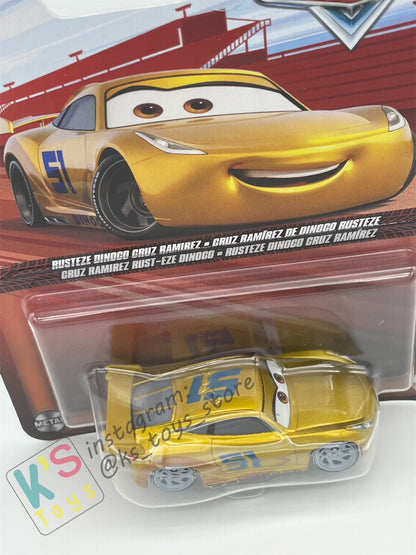 DISNEY PIXAR CARS BY MATTEL, RUSTEZE DINOCO CRUZ RAMIREZ - 2024 RE-RELEASED - BNIP