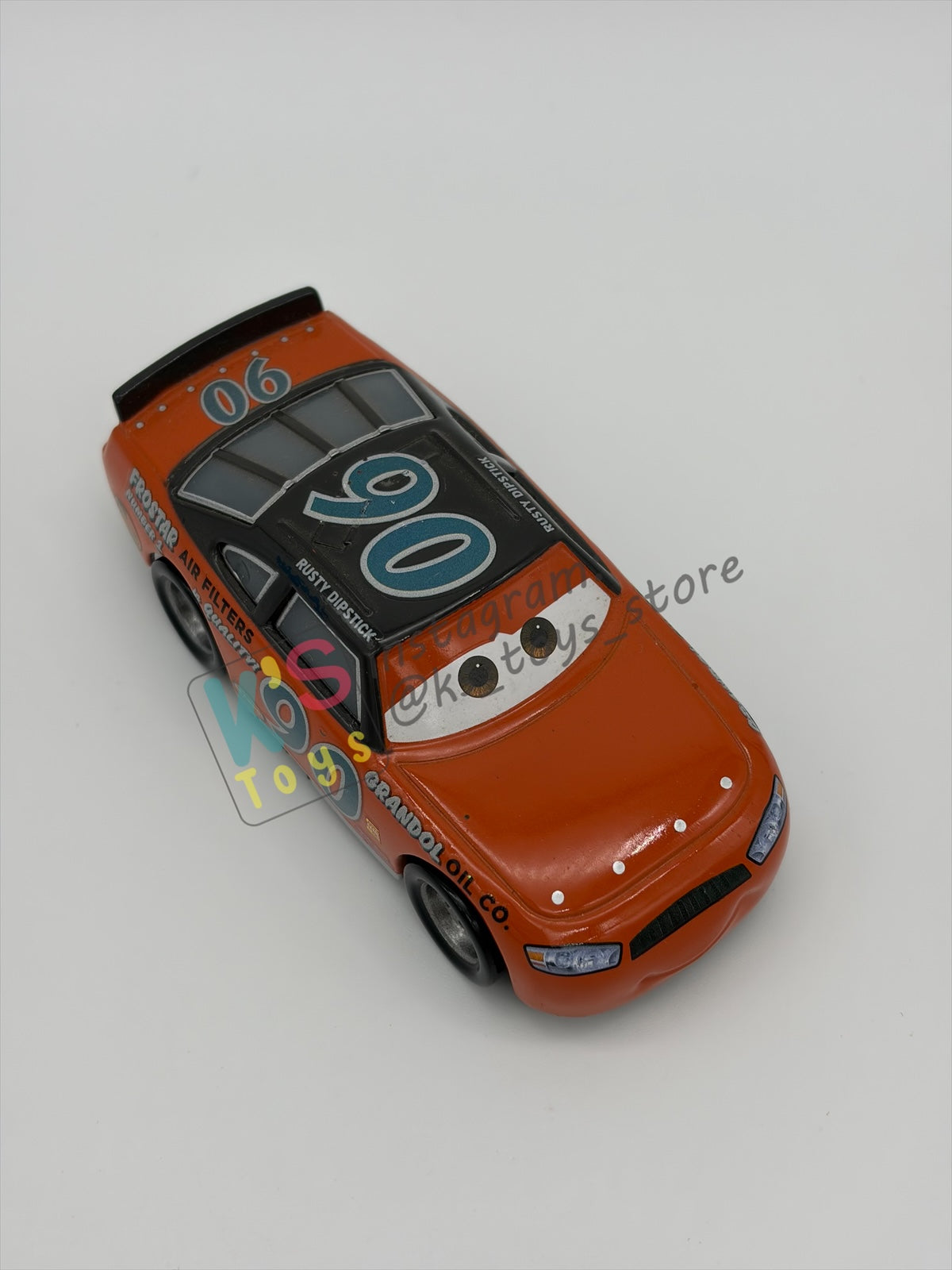 PRE-OWNED / LOOSE DISNEY PIXAR CARS 1:55 BY MATTEL - "PONCHY WIPEOUT" THOMASVILLE RACING LEGENDS SERIES - NEAR MINT CONDITION