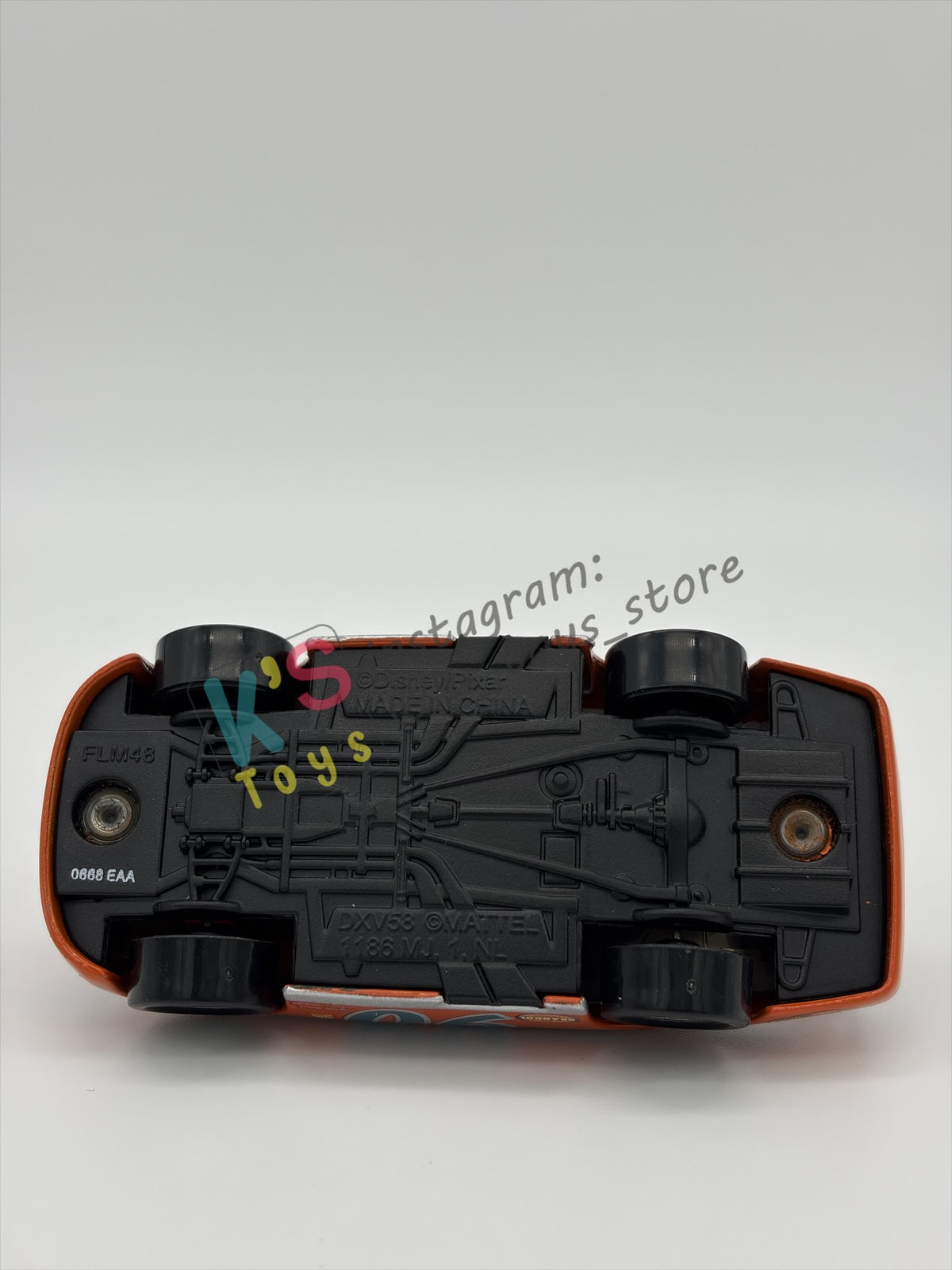 PRE-OWNED / LOOSE DISNEY PIXAR CARS 1:55 BY MATTEL - "PONCHY WIPEOUT" THOMASVILLE RACING LEGENDS SERIES - NEAR MINT CONDITION