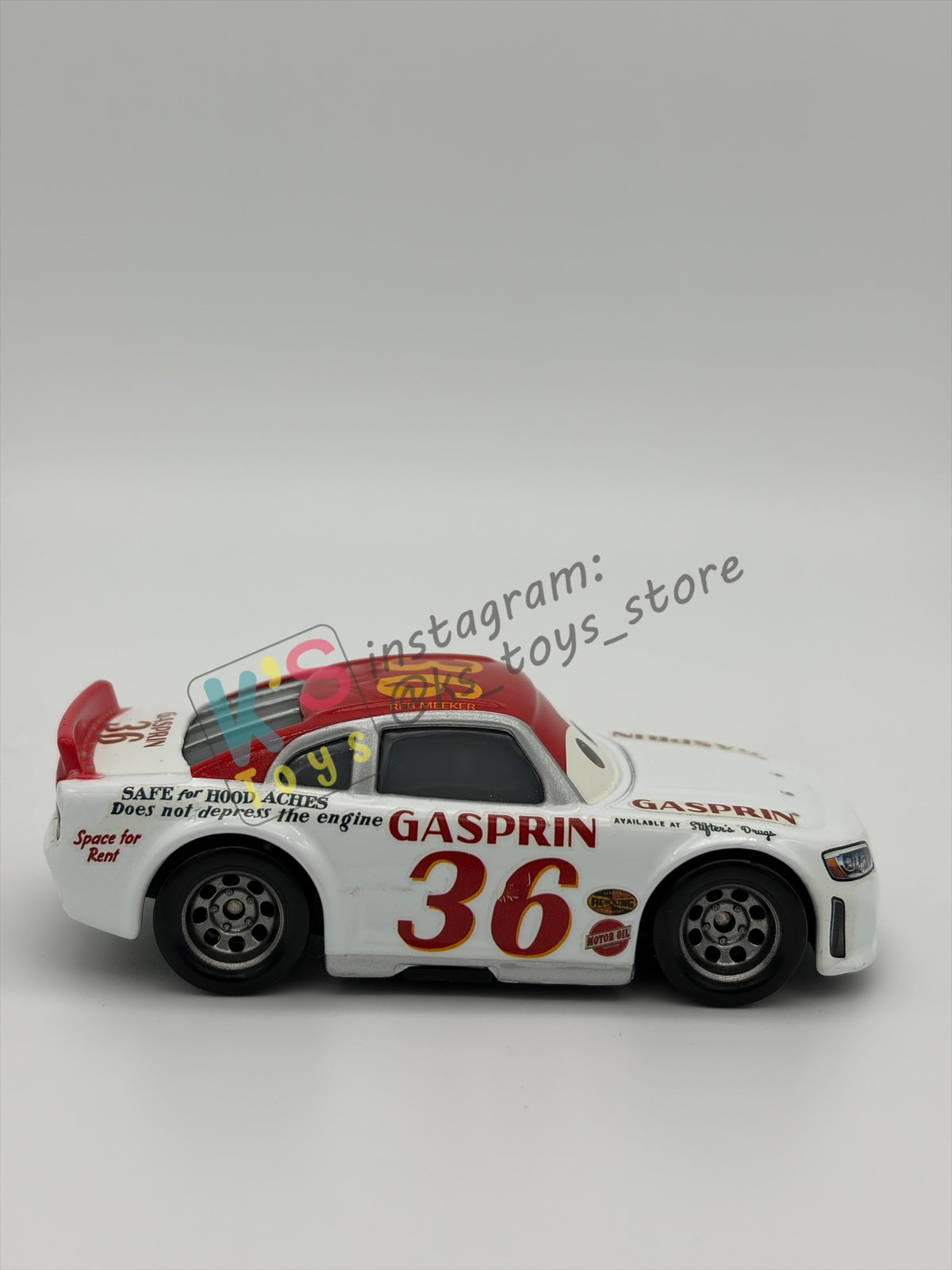 PRE-OWNED / LOOSE DISNEY PIXAR CARS 1:55 BY MATTEL - "REB MEEKER" THOMASVILLE RACING LEGENDS SERIES - NEAR MINT CONDITION