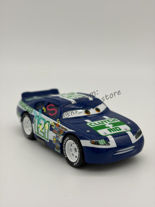 PRE-OWNED / LOOSE DISNEY PIXAR CARS BY MATTEL - "KEVIN SHIFTRIGHT RUBBER TIRES CLUTCH AID” - CARS SYNTHETIC RUBBER TIRES SERIES - NEAR MINT CONDITION - READ DESCRIPTION!!!!!!!!!!