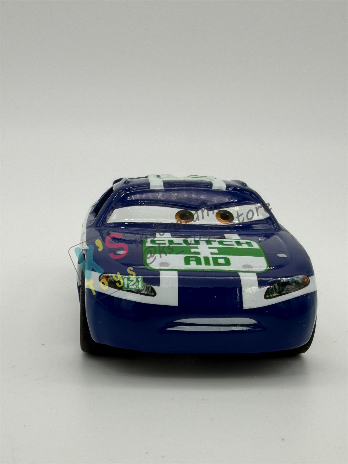 PRE-OWNED / LOOSE DISNEY PIXAR CARS BY MATTEL - "KEVIN SHIFTRIGHT RUBBER TIRES CLUTCH AID” - CARS SYNTHETIC RUBBER TIRES SERIES - NEAR MINT CONDITION - READ DESCRIPTION!!!!!!!!!!