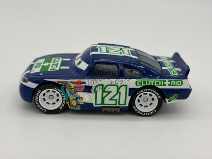 PRE-OWNED / LOOSE DISNEY PIXAR CARS BY MATTEL - "KEVIN SHIFTRIGHT RUBBER TIRES CLUTCH AID” - CARS SYNTHETIC RUBBER TIRES SERIES - NEAR MINT CONDITION - READ DESCRIPTION!!!!!!!!!!