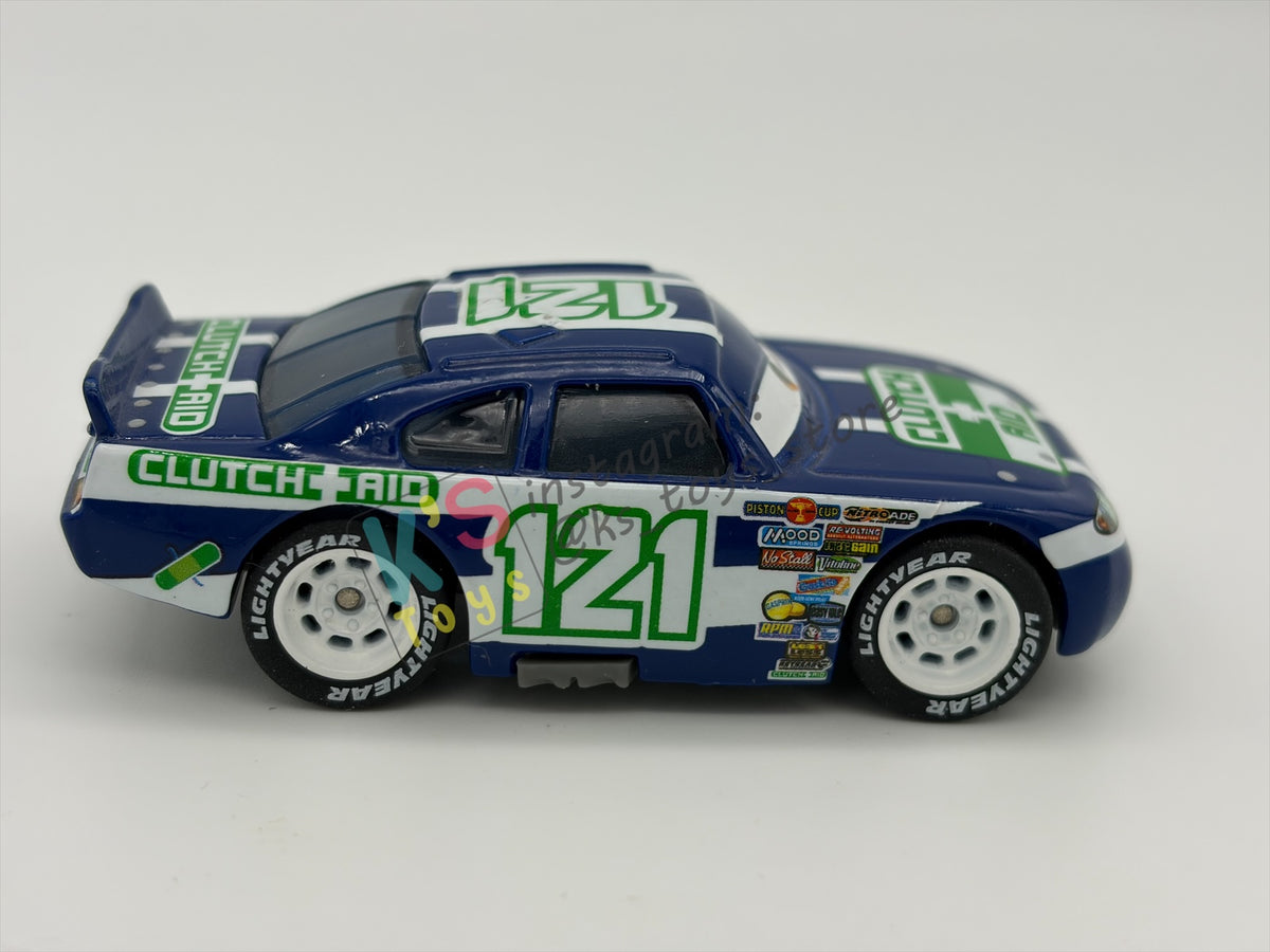 PRE-OWNED / LOOSE DISNEY PIXAR CARS BY MATTEL - "KEVIN SHIFTRIGHT RUBBER TIRES CLUTCH AID” - CARS SYNTHETIC RUBBER TIRES SERIES - NEAR MINT CONDITION - READ DESCRIPTION!!!!!!!!!!