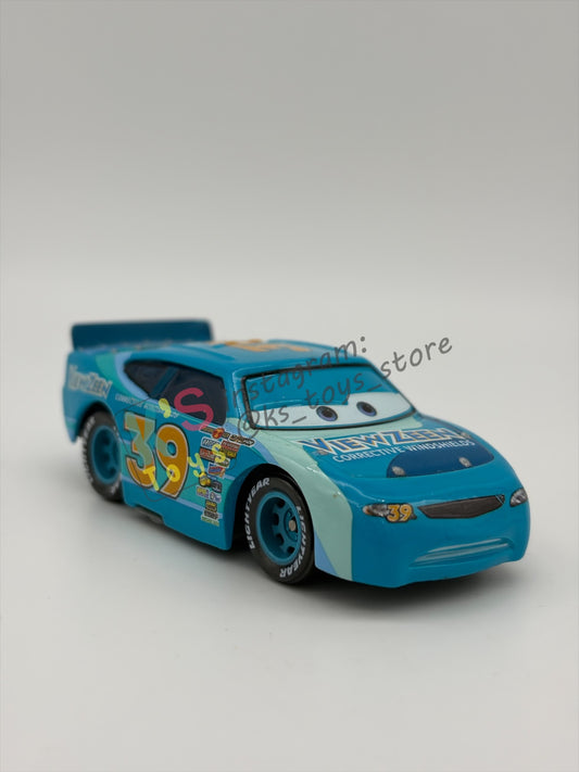 PRE-OWNED / LOOSE DISNEY PIXAR CARS - RYAN SHIELDS / VIEW ZEEN - CARS 1 - GOOD CONDITION - RED DESCRIPTION!!!