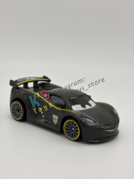 PRE-OWNED / LOOSE DISNEY PIXAR CARS BY MATTEL - "LEWIS HAMILTON" - CARS 2 SERIES - NEAR MINT CONDITION - READ DESCRIPTION!!!!!!!!!!!