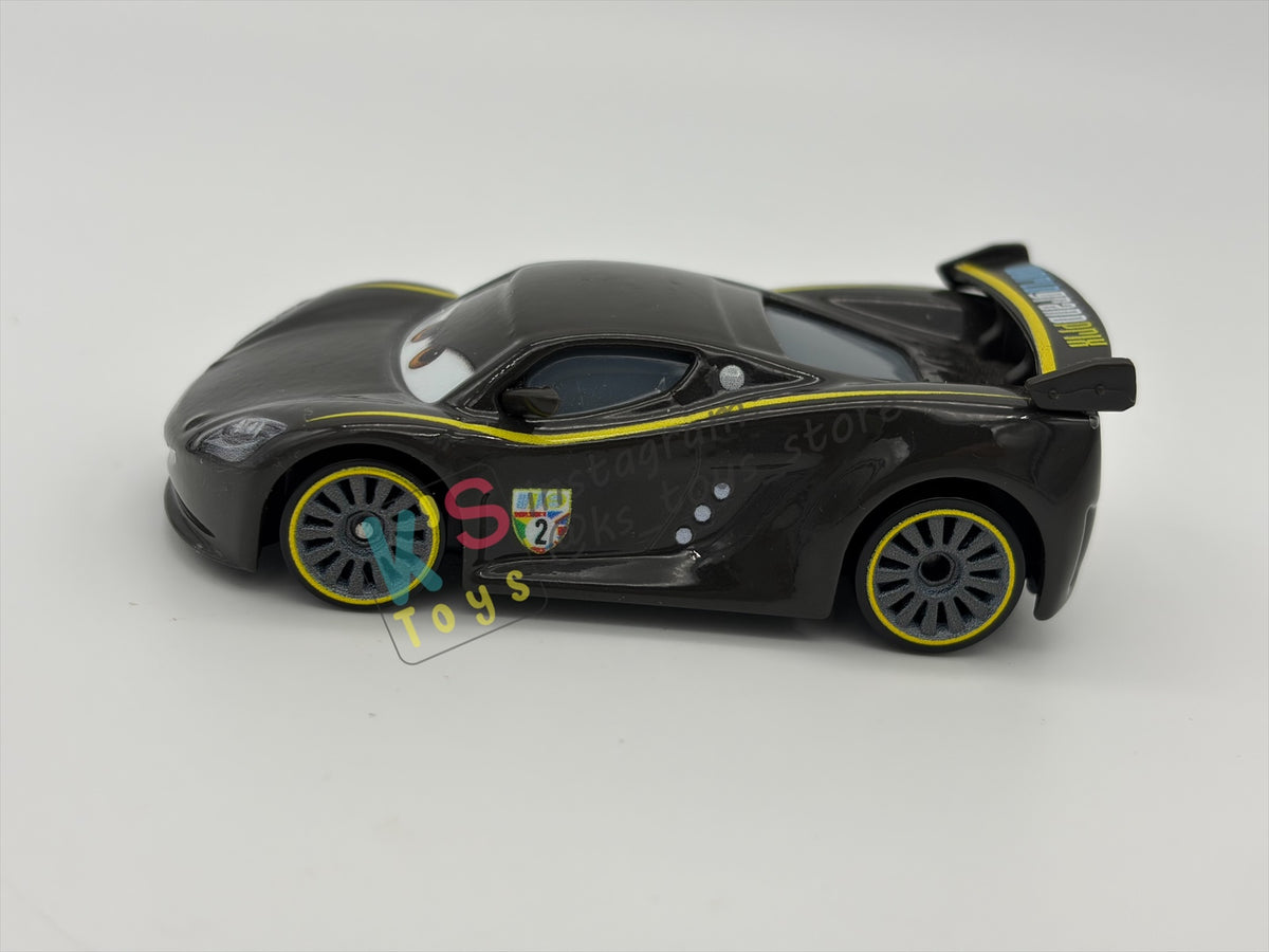 PRE-OWNED / LOOSE DISNEY PIXAR CARS BY MATTEL - "LEWIS HAMILTON" - CARS 2 SERIES - NEAR MINT CONDITION - READ DESCRIPTION!!!!!!!!!!!