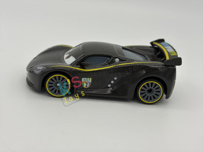 PRE-OWNED / LOOSE DISNEY PIXAR CARS BY MATTEL - "LEWIS HAMILTON" - CARS 2 SERIES - NEAR MINT CONDITION - READ DESCRIPTION!!!!!!!!!!!