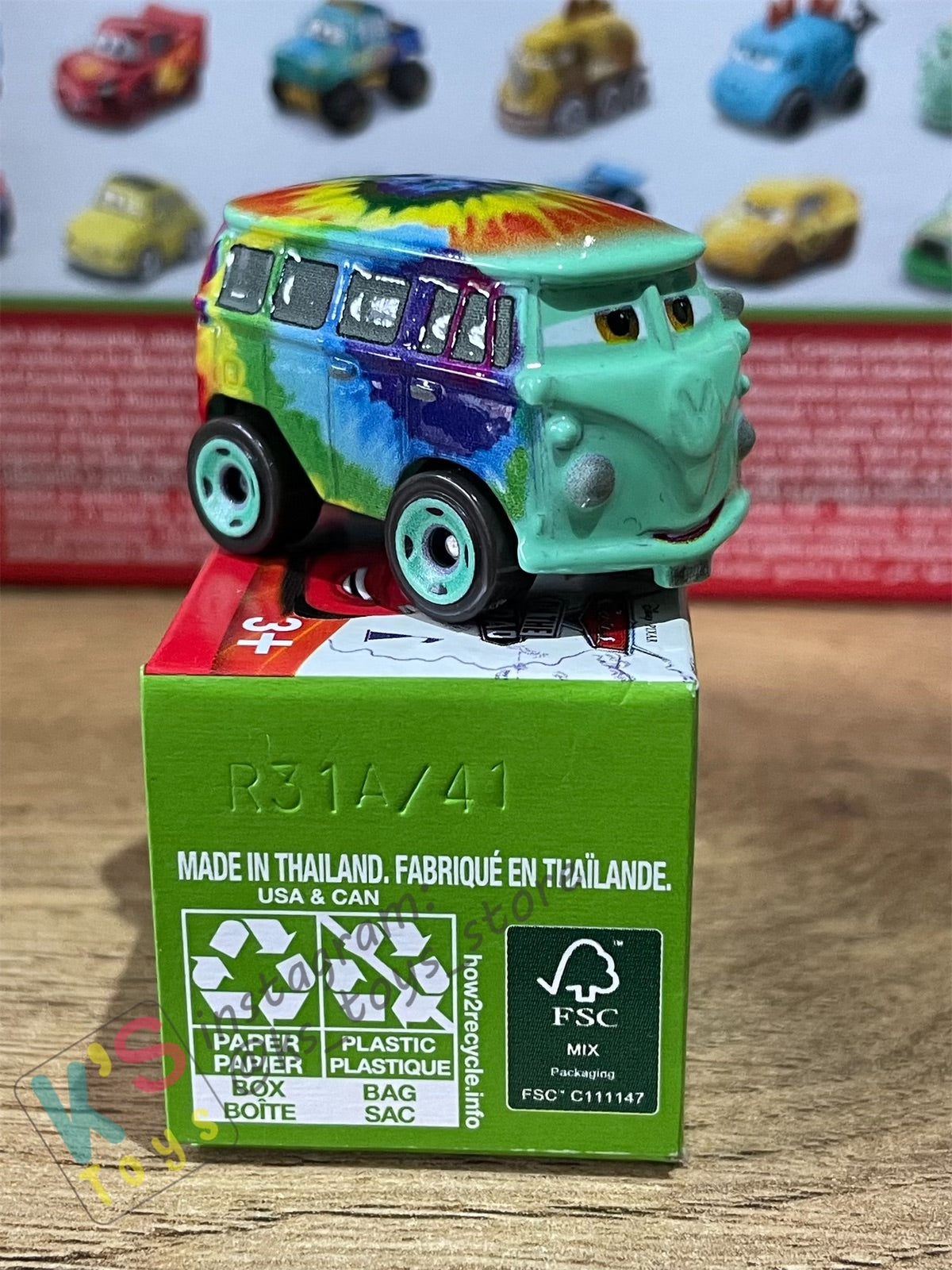 Mini Racers Pixar Disney Cars, 2022 Series 4 #41 PEACE FILLMORE