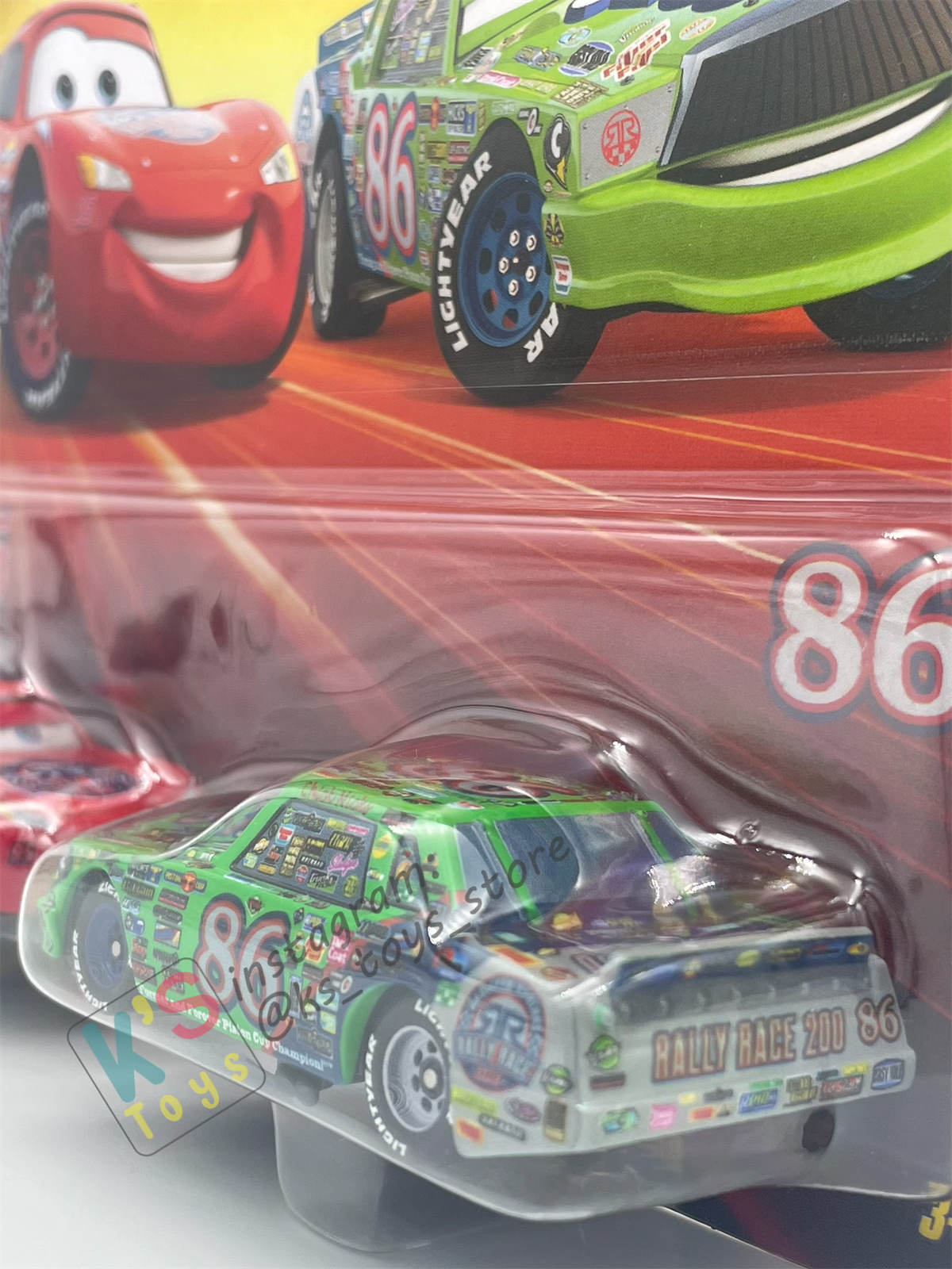 Disney Pixar Cars 1:55 by Mattel 2-Pack RACE RALLY 200 LIGHTNING MCQUEEN AND RACE RALLY 200 CHICK HICKS, RACE AND RESCUE SERIES - 2026 CHINA RELEASED - BNIP