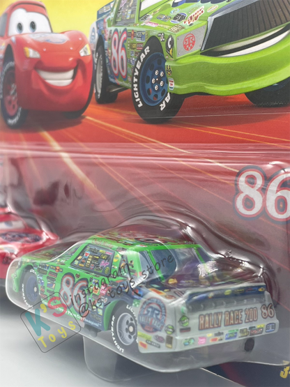 Disney Pixar Cars 1:55 by Mattel 2-Pack RACE RALLY 200 LIGHTNING MCQUEEN AND RACE RALLY 200 CHICK HICKS, RACE AND RESCUE SERIES - 2026 CHINA RELEASED - BNIP