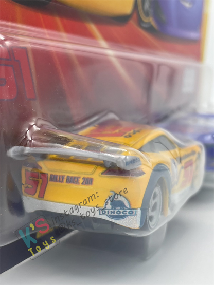 Disney Pixar Cars 1:55 by Mattel 2-Pack RACE RALLY 200 CRUZ RAMIREZ AND RACE RALLY 200 DANNY SWERVEZ - RACE AND RESCUE SERIES - 2025 CHINA RELEASED - BNIP