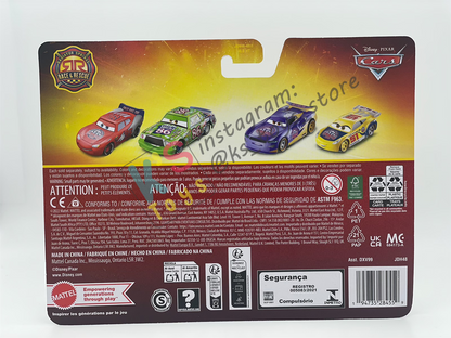 Disney Pixar Cars 1:55 by Mattel 2-Pack RACE RALLY 200 CRUZ RAMIREZ AND RACE RALLY 200 DANNY SWERVEZ - RACE AND RESCUE SERIES - 2025 CHINA RELEASED - BNIP