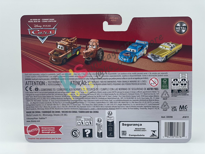 Disney Pixar Cars 1:55 by Mattel 2-Pack, PAT TRAXSON AND JEFF GORVETTE - 2025 RE-RELEASED - BNIP
