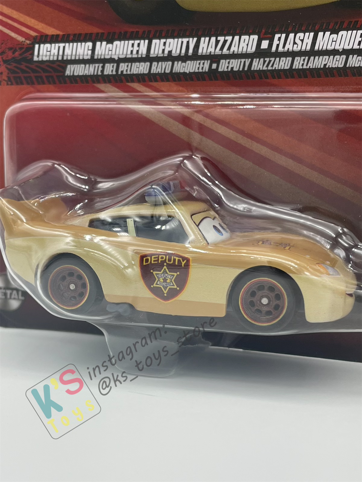 Disney Pixar Cars 1:55 2-Pack DEPUTY LIGHTNING MCQUEEN AND BELLA CADAVRE - 2025 CHINA RE-RELEASED -  BNIP